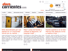 Tablet Screenshot of ahoracorrientes.com